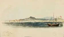 Port of Larnaca, 1844. Creator: Miner Kilbourne Kellogg