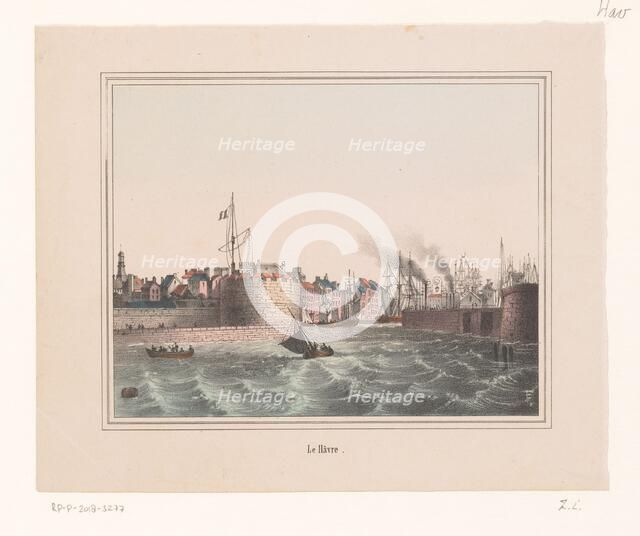 Port of Le Hâvre, 1820-1860. Creator: Anon.