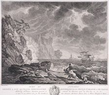 Port of Livorne, ca. 1770. Creator: Simon Fokke