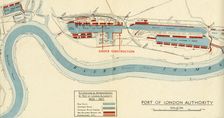 Port of London Authority - Map 1937. Creator: Unknown