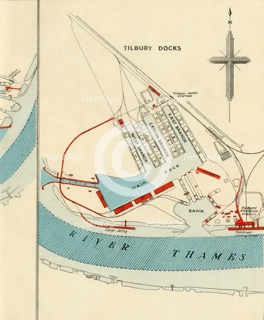'Port of London Authority - Map', 1937. Creator: Unknown.