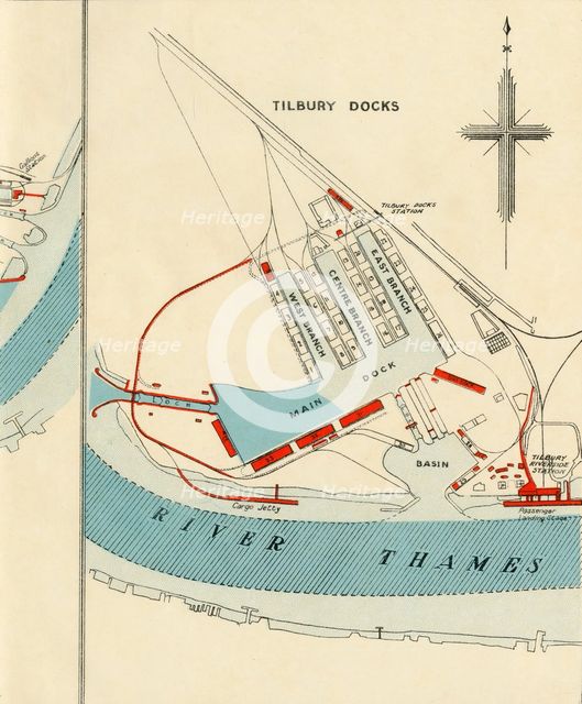 'Port of London Authority - Map', 1937. Creator: Unknown.