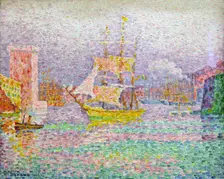 Port of Marseilles 1906-1907. Artist: Paul Signac