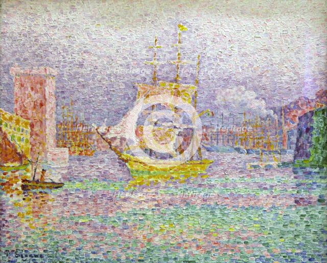 'Port of Marseilles', 1906-1907. Artist: Paul Signac