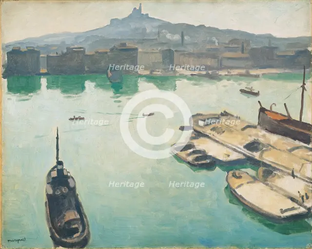 Port of Marseilles, 1916. Artist: Marquet, Pierre-Albert (1875-1947)
