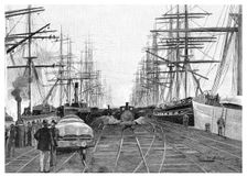 Port of Melbourne, Victoria, Australia, 1886.Artist: W Mollier
