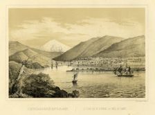 Port of Petropavlovsk, Kamchatka, 1856. Creator: Ivan Dem'ianovich Bulychev
