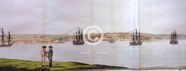 Port of Sevastopol. From Travels through the southern provinces of the Russian empire in 1793 and 1 Artist: Tardieu, Pierre François (1752-1798)