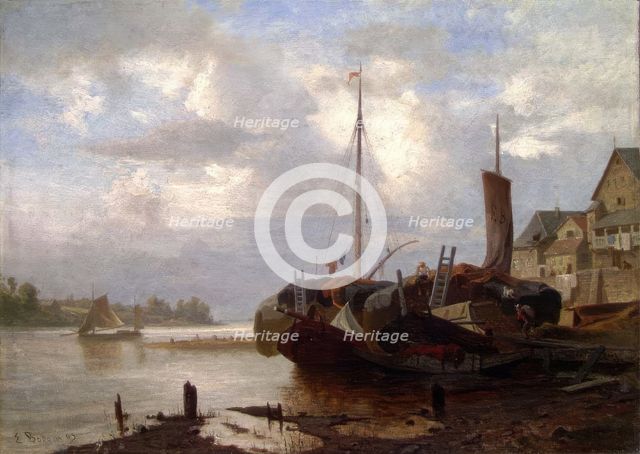 Port party, 1865. Creator: Erik Bodom.