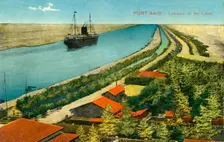 Port-Said - Entrance of the Canal c1918-c1939. Creator: Unknown