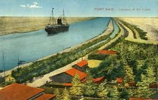 Port-Said - Entrance of the Canal c1918-c1939. Creator: Unknown