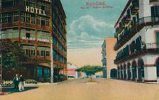 Port-Said. Rue de l'Eastern Exchange c1900