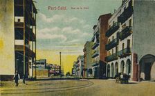 Port-Said. Rue de la Gare c1900