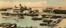 Port Said. - The entrance to the canal and Offices to the Company c1918-c1939. Creator: Unknown