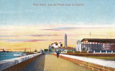 Port-Said. Vue du Phare avec le Casino c1900