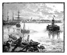 Portmouth Harbour, Hampshire, c1888