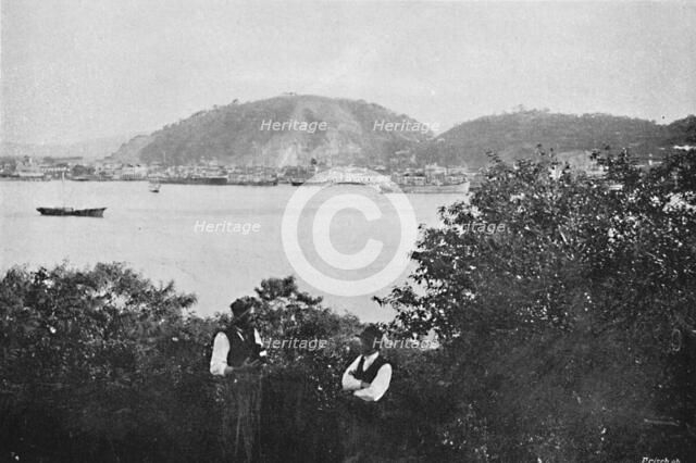 'Porto de Santos', 1895. Artist: Paulo Kowalsky.