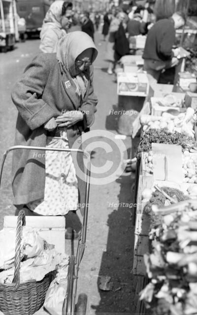 Portobello Market, London, c1955.  Creator: Arthur Charles Kirby Ware.