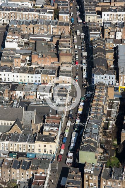 Portobello Road Street Market, London, 2018. Creator: Historic England Staff Photographer.