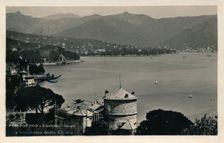Portofino - Castello Braun e Panorama Golfo Tigulio c1900