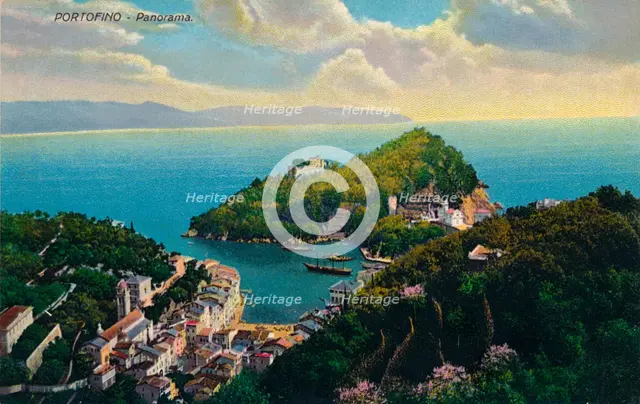 'Portofino - Panorama', c1890. Artist: Unknown.