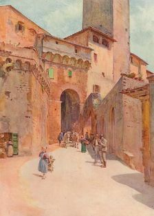 Portone Dei Becci, San Gimignano c1900 (1913). Artist: Walter Frederick Roofe Tyndale