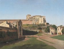 Porta Angelica and Part of the Vatican, 1813. Creator: CW Eckersberg