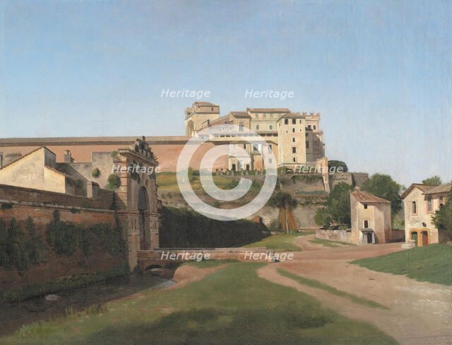 Porta Angelica and Part of the Vatican, 1813. Creator: CW Eckersberg.