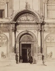 Porta dell Ospitale, Scuolo S. Marco, Venice, 19th century. Creator: Unknown