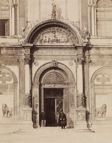 Porta dell Ospitale, Scuolo S. Marco, Venice, 19th century. Creator: Unknown