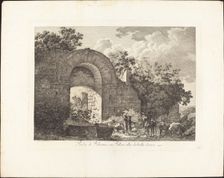 Porta di Falerium ora Fallari città destrutta etrusca, 1795. Creator: Jacob Wilhelm Mechau