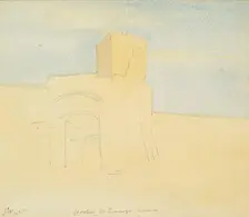 Porta di San Lorenzo, Rome, 1825. Creator: James William Giles