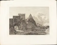 Porta di San Paolo, 1795. Creator: Jacob Wilhelm Mechau