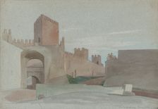 Porta San Lorenzo, Rome, mid-19th century. Creator: Victor-François-Eloi Biennourry