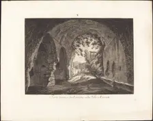Porta scura o sia entrata nella villa Mecenate, 1794. Creator: Albert Christoph Dies