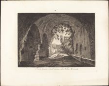 Porta scura o sia entrata nella villa Mecenate, 1794. Creator: Albert Christoph Dies