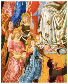 Portative organ and kettledrums, c1474 (1956)