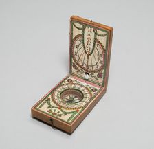 Portable Compass Sundial, Germany, c. 1790. Creator: J. Kleininger