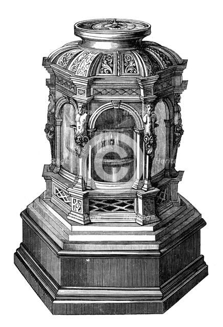 Portable clock, 14th-16th century, (1870). Artist: Unknown