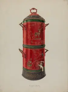 Portable Crock Filter, c. 1938. Creator: Eugene Bartz