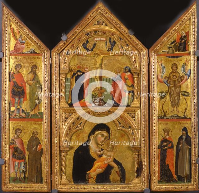 Portable altar, ca 1335. Artist: Veneziano, Paolo (ca 1330-ca 1360)