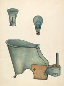 Portable Bath Tub, c. 1937. Creator: Al Curry
