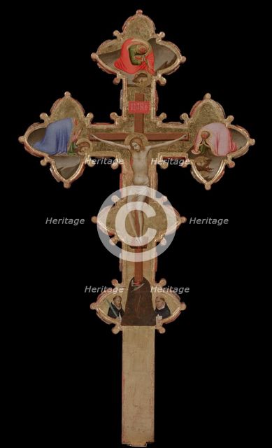 Portable, Double Sided Cross (verso), 1335-1340. Artist: Daddi, Bernardo (1290-1350)