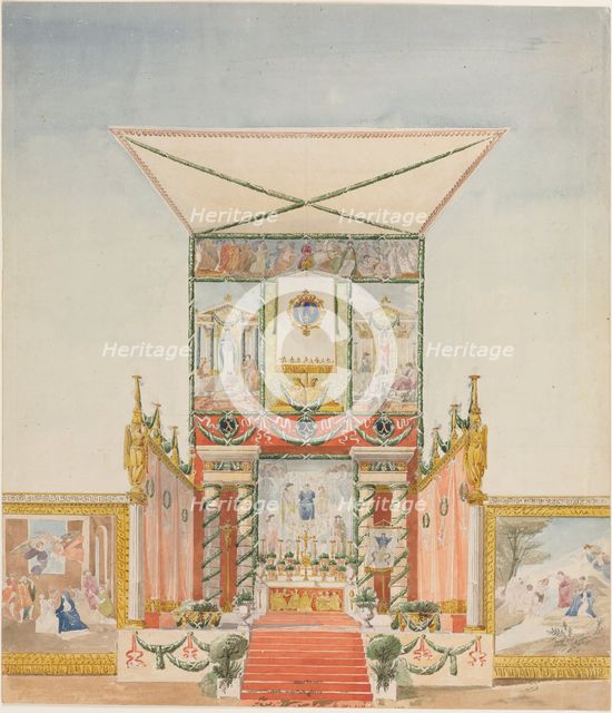 Portable Field Altar for Charles X, 1824-1830. Creator: Alexandre Denis Abel de Pujol (French, 1787-1861).
