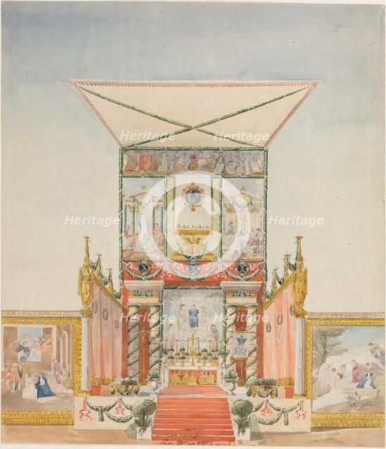 Portable Field Altar for Charles X, 1824-1830. Creator: Alexandre Denis Abel de Pujol (French, 1787-1861).