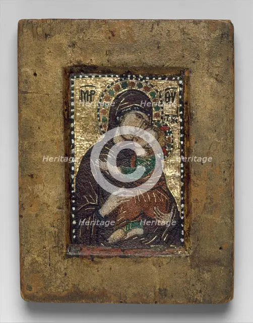 Portable Icon with the Virgin Eleousa, Byzantine, early 1300s. Creator: Unknown.