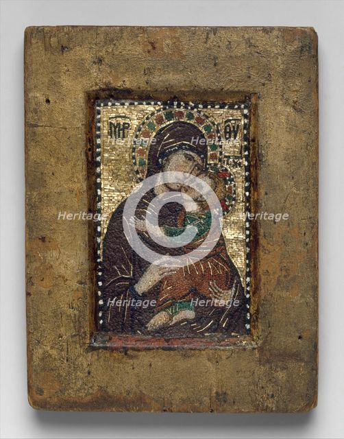 Portable Icon with the Virgin Eleousa, Byzantine, early 1300s. Creator: Unknown.