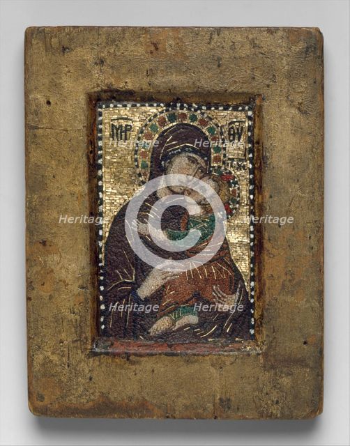 Portable Icon with the Virgin Eleousa, early 1300s. Creator: Unknown.
