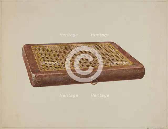 Portable Seat, c. 1938. Creator: Alfred Walbeck.