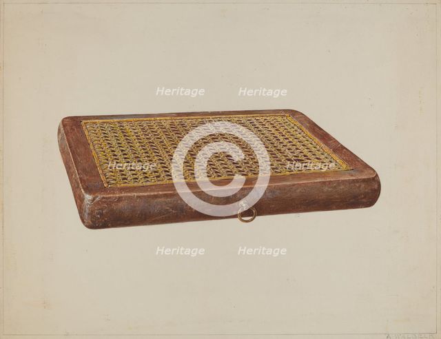Portable Seat, c. 1938. Creator: Alfred Walbeck.